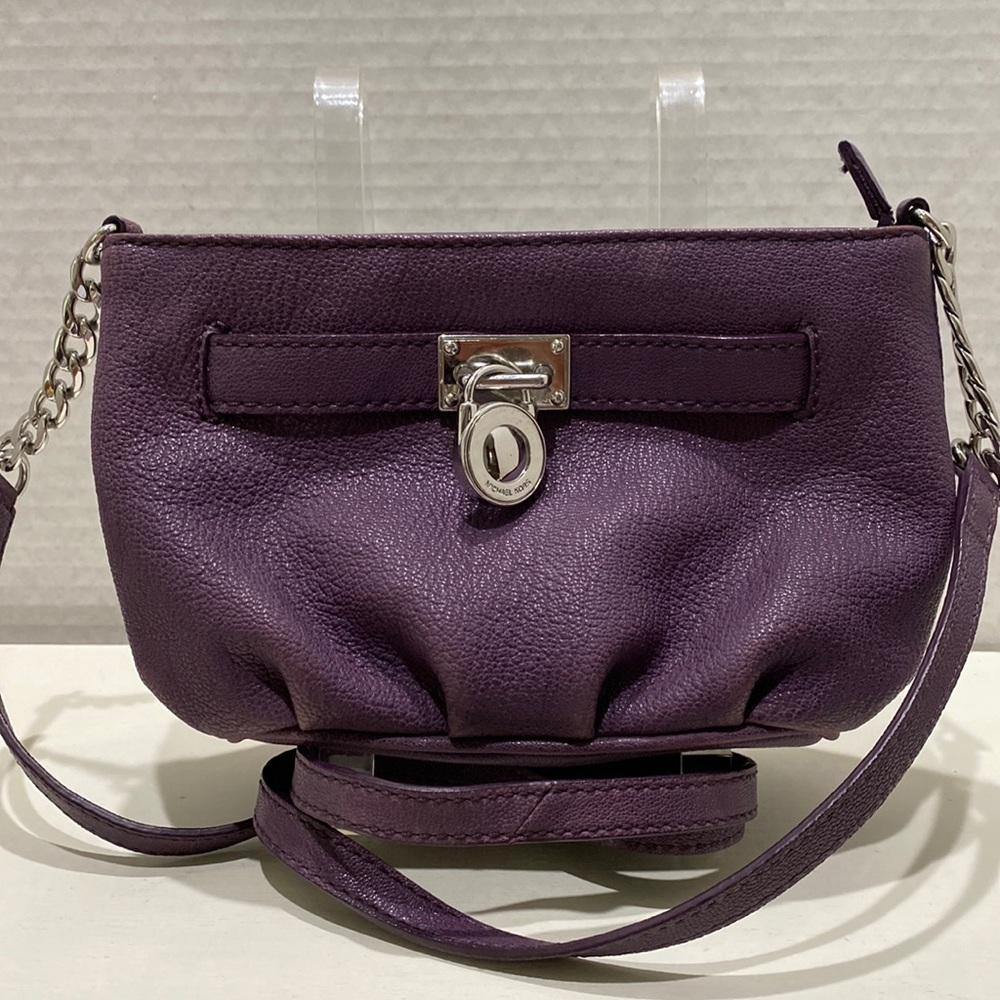 MICHAEL MICHAEL KORS Small Purple Leather Crossbody Bag